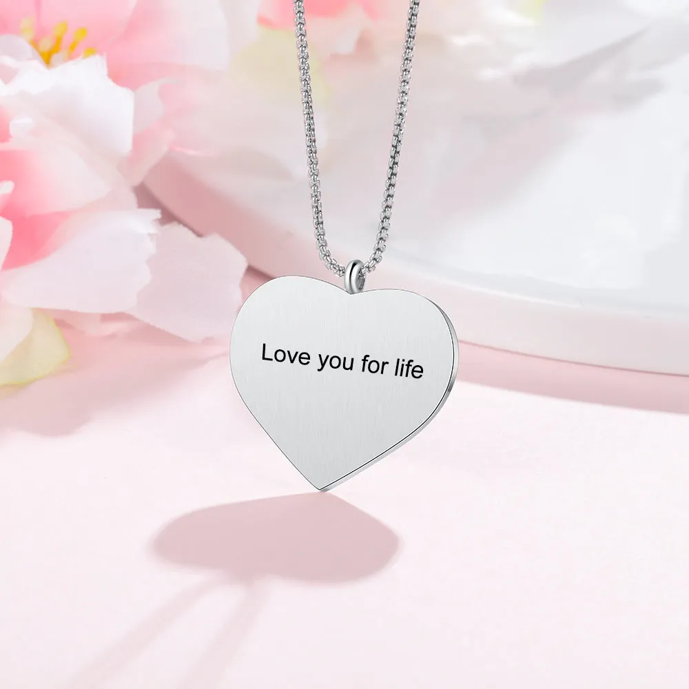 Personalized Heart Photo Necklace For Her- Best Mothers Day Gift