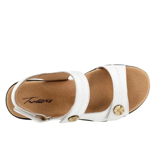 Romi Stitch White Sandals