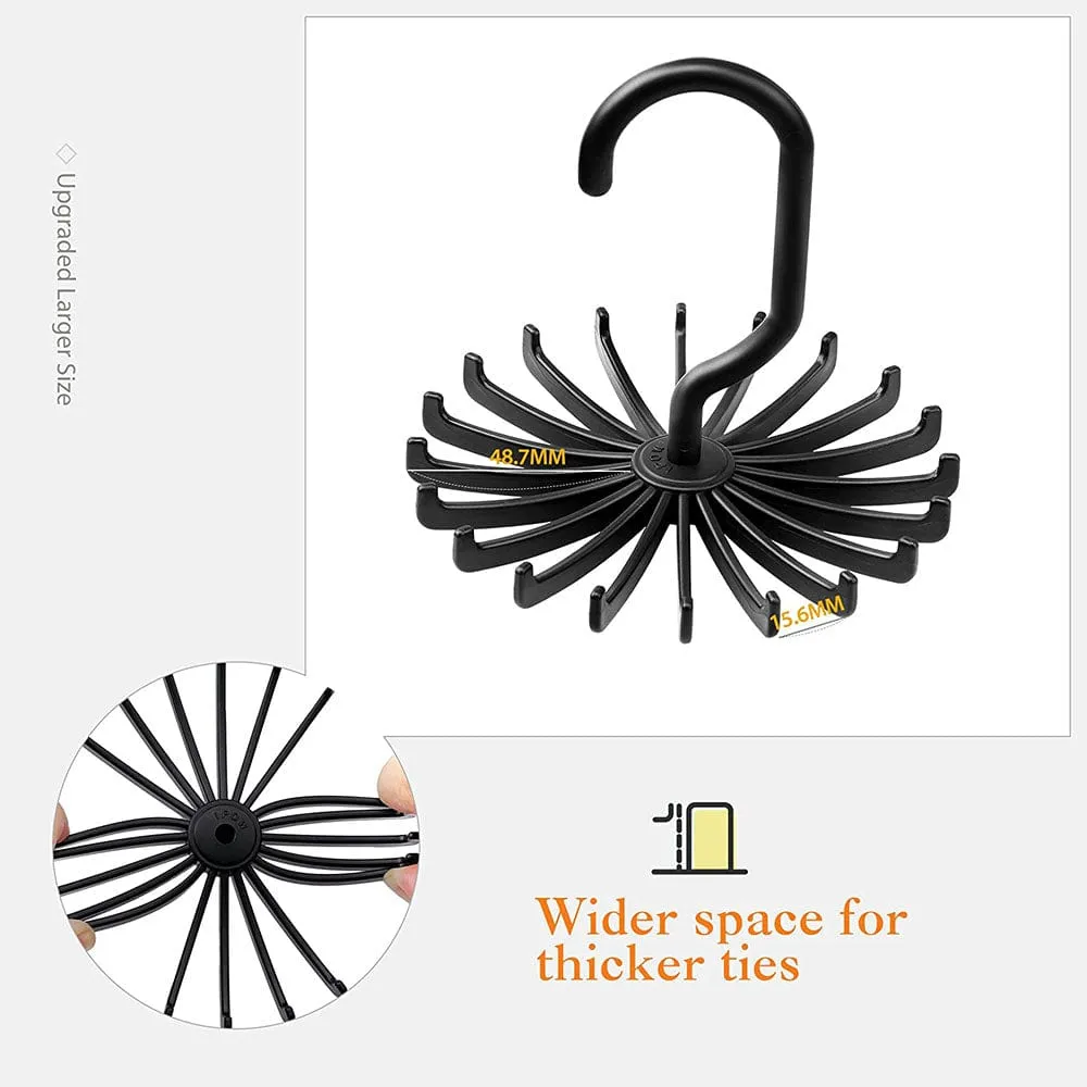 Rotatable Tie Hanger 18 Hooks