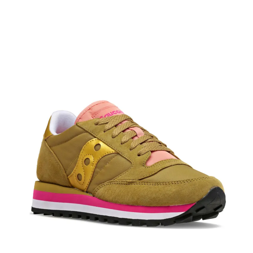 SAUCONY SNEAKERS JAZZ TRIPLE S60530-23 VERDE OLIVA-ORO