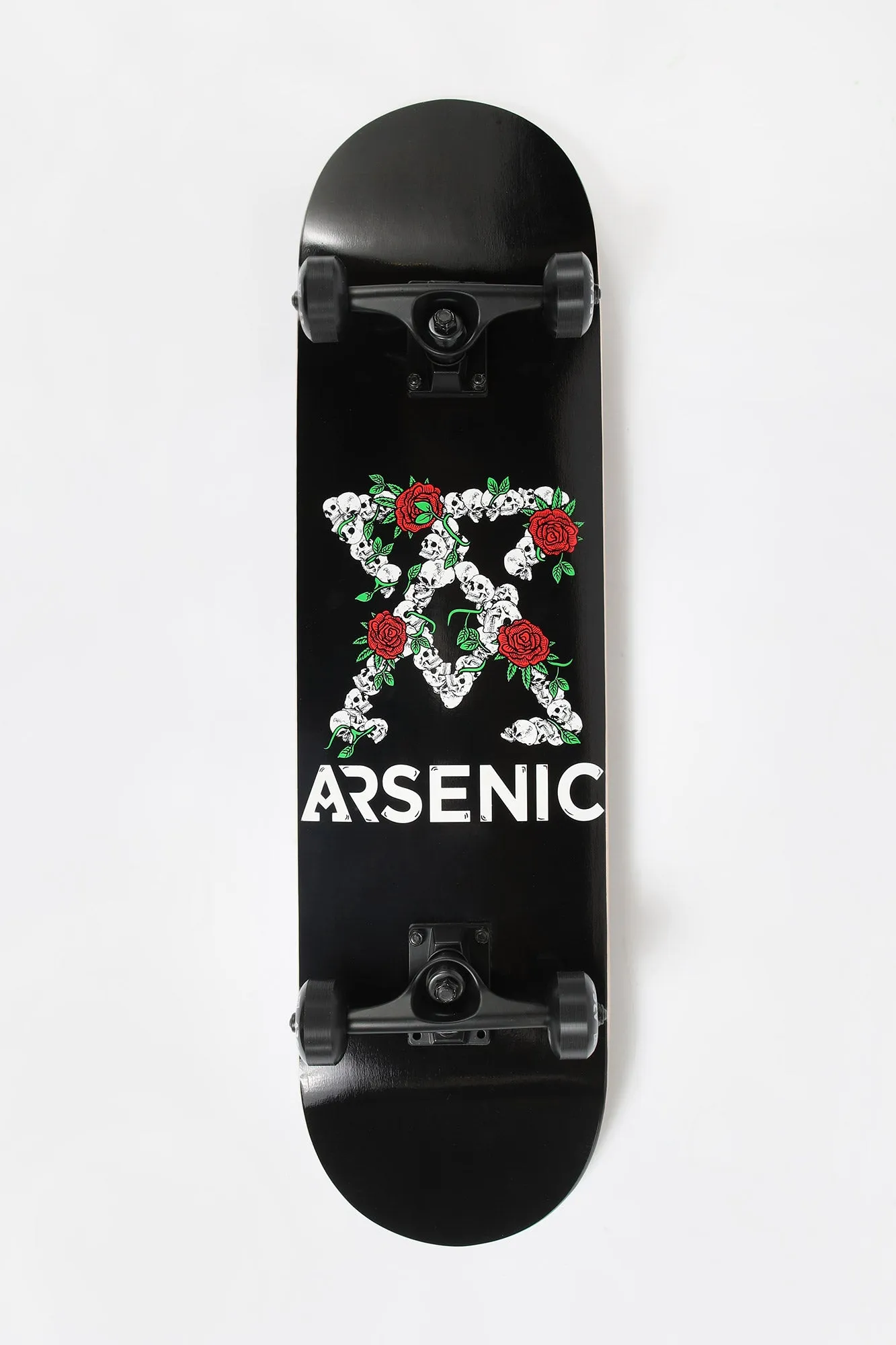 Skateboard Imprimé Crnes & Roses Arsenic 8