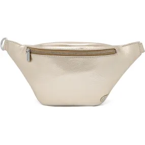 Soft leather bumbag in high quality / 12556 - Champagne