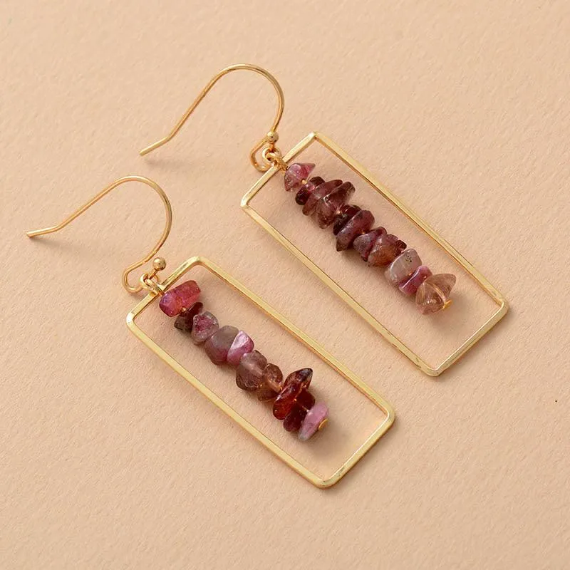 Tatali Red Agate Dangle Earrings