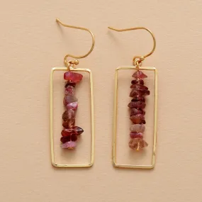 Tatali Red Agate Dangle Earrings