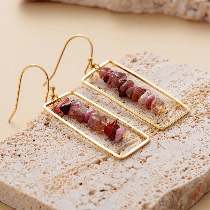 Tatali Red Agate Dangle Earrings