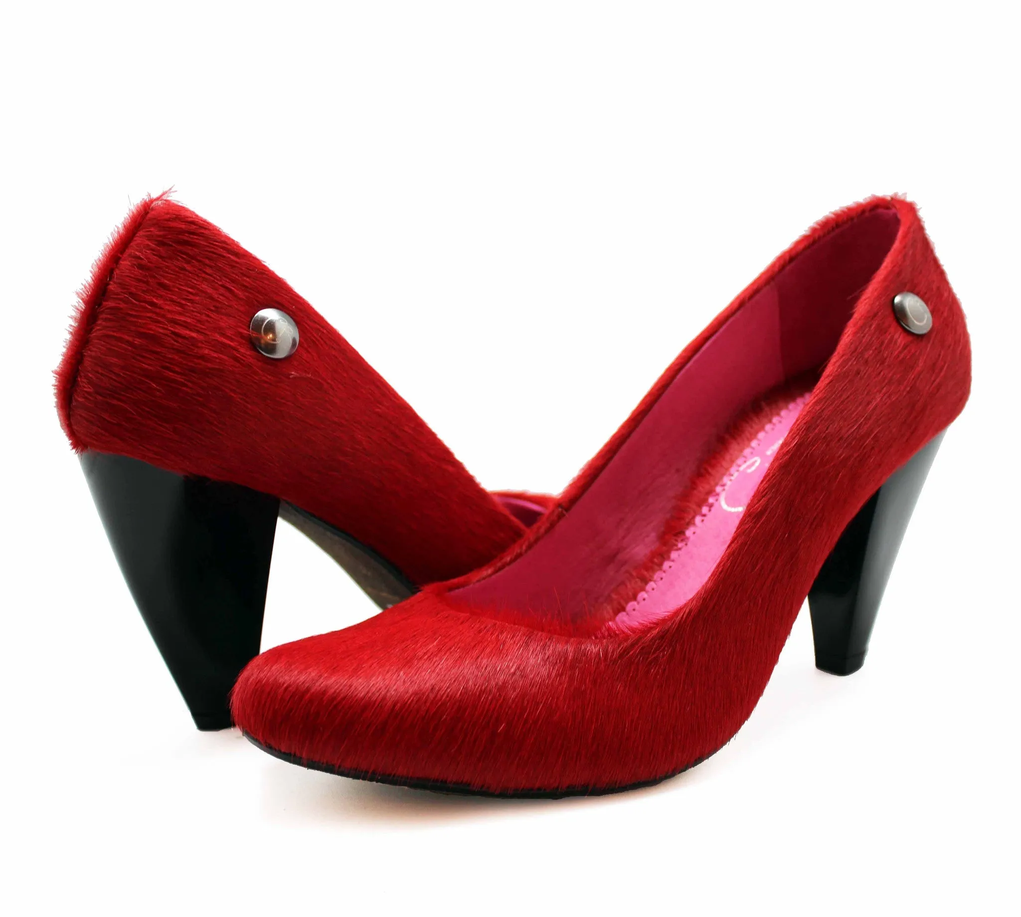 Tierra - Red cow hid heel shoe