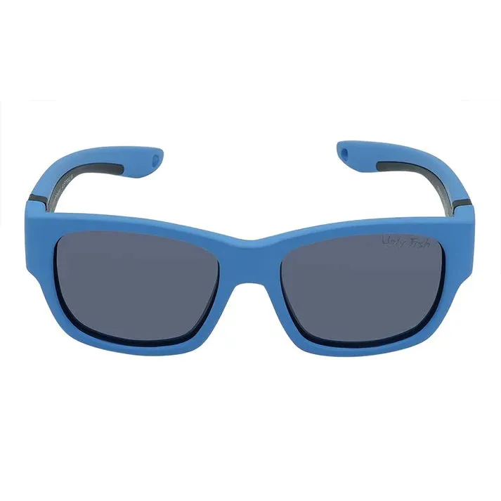 Ugly Fish PB005 Toddler Polarised Unbreakable Sunglasses - Blue Frame/Smoke Lens