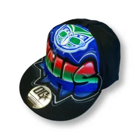 Wahs Graffiti Name Snapback Cap