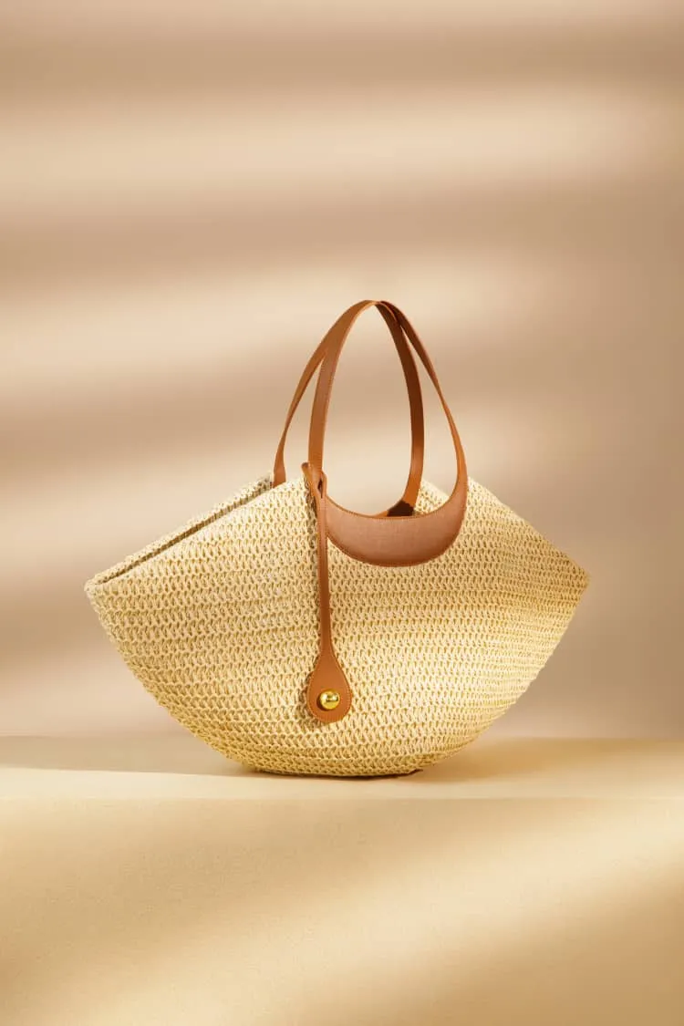 woven beach bag